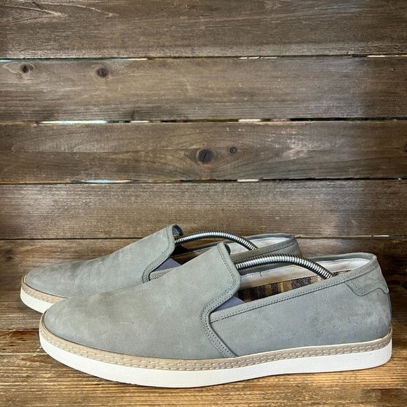 Mens Donald Pliner Cashton Gray‎ Suede Slip On Casual Sneakers Shoes Size 11.5 M main image 7